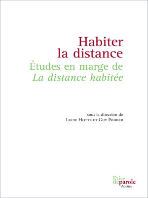 cover image of Habiter la distance